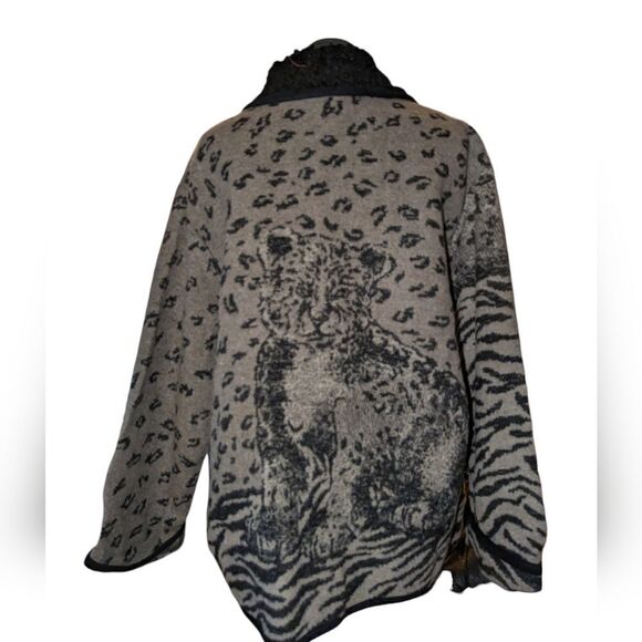 Vintage‎ Cedar Cabin Company cheetah jacket size 2X - Picture 1 of 7